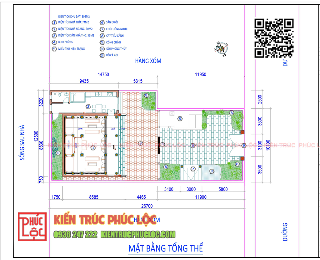 Bản vẽ mặt bằng tổng thể nhà gỗ