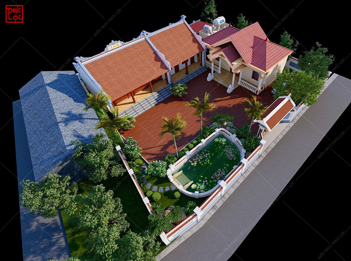 Bản vẽ 3D nhà gỗ