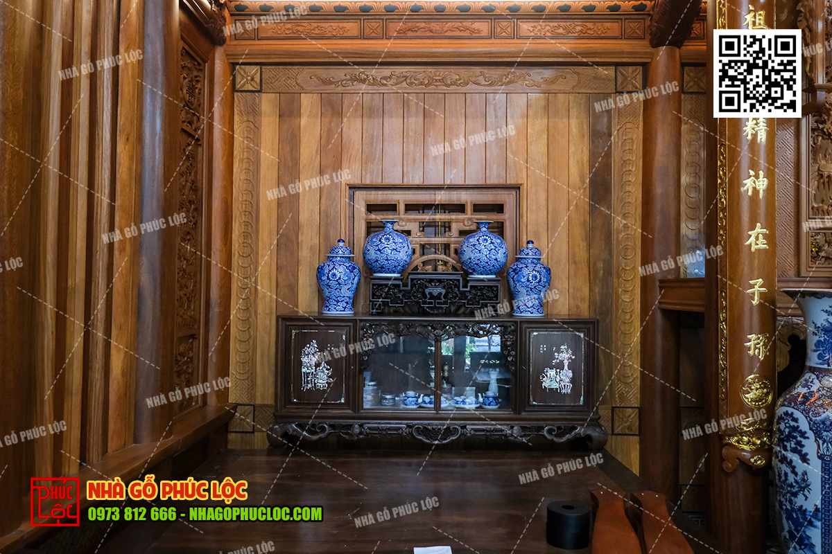 Bộ sập gụ, tủ chè gỗ truyền thống